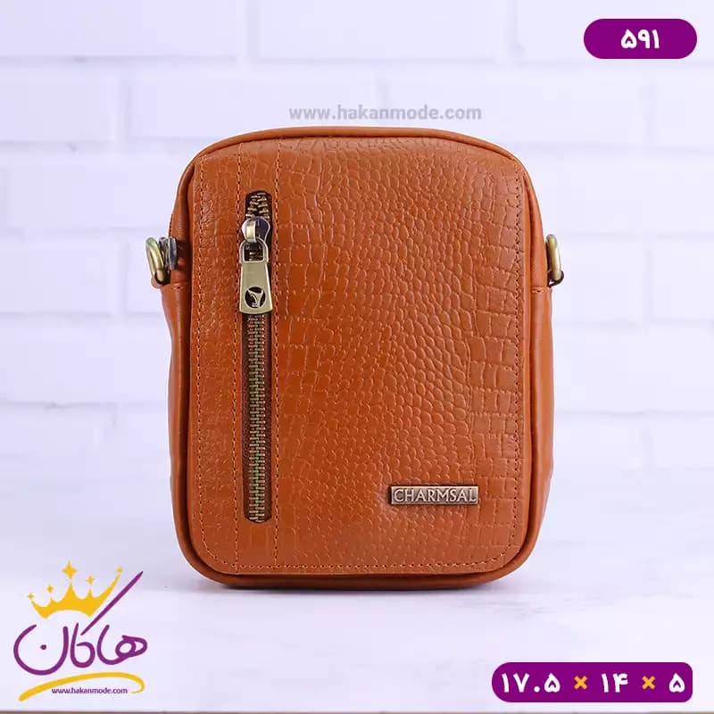 کیف دوشی چرم چرمسال کد 591 — تصویر ۶