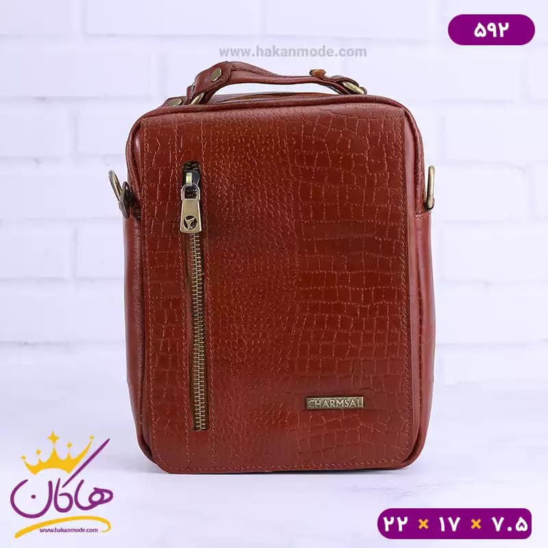 کیف دوشی چرم چرمسال کد 592 — تصویر ۵