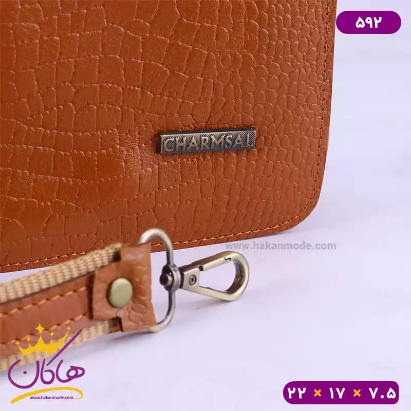 کیف دوشی چرم چرمسال کد 592 — تصویر ۸