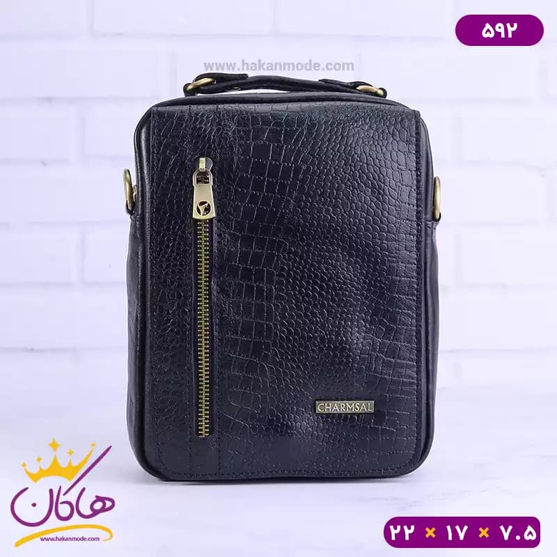کیف دوشی چرم چرمسال کد 592 — تصویر ۳