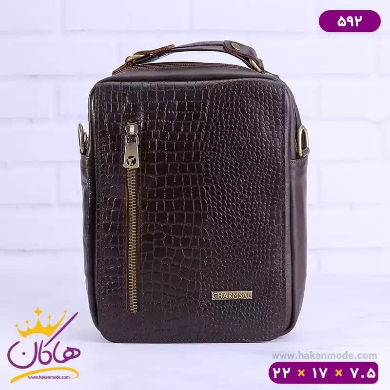 کیف دوشی چرم چرمسال کد 592 — تصویر ۴