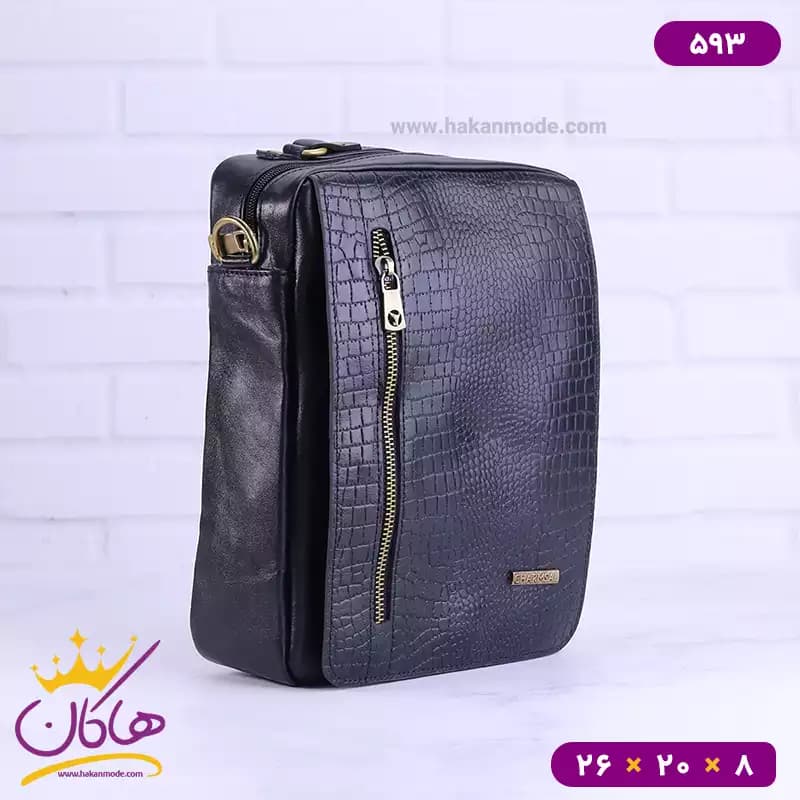 کیف دوشی چرم چرمسال کد 593 — تصویر ۶