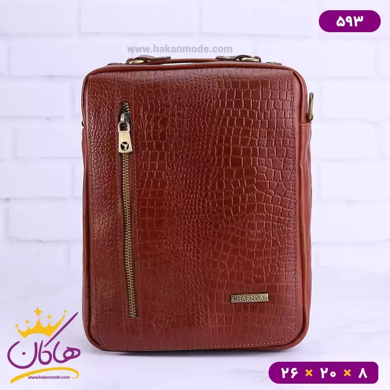کیف دوشی چرم چرمسال کد 593 — تصویر ۴