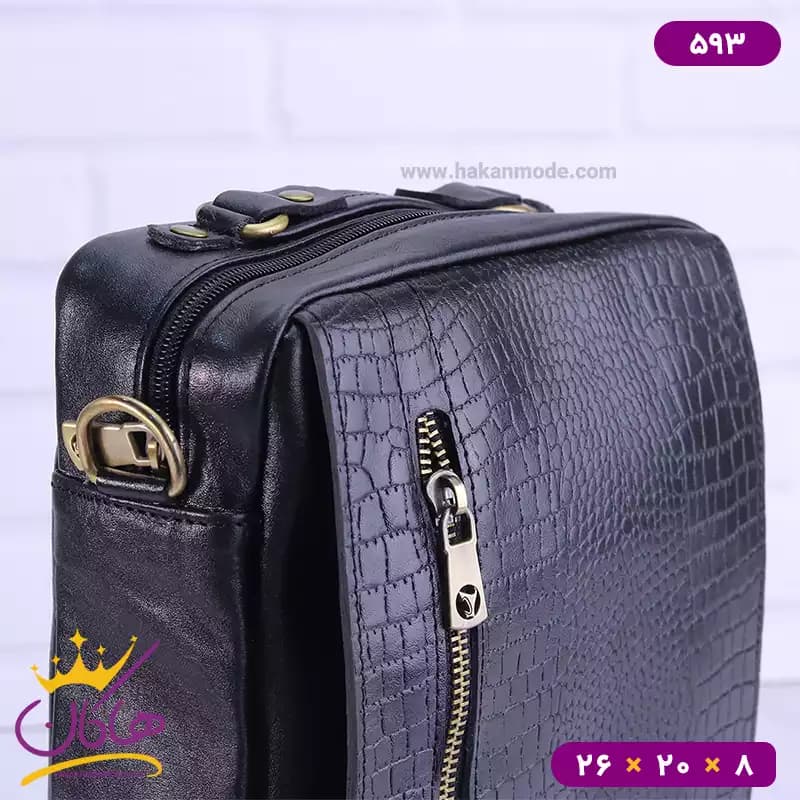 کیف دوشی چرم چرمسال کد 593 — تصویر ۷
