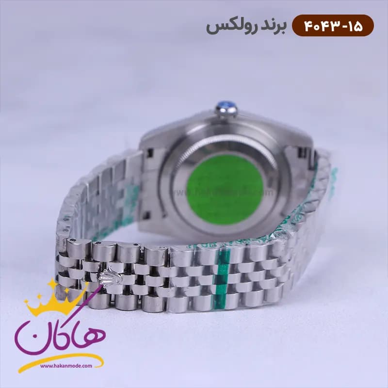 ساعت رولکس مردانه فلزی دیت جاست نقره ای کد 4043/15 — تصویر ۳