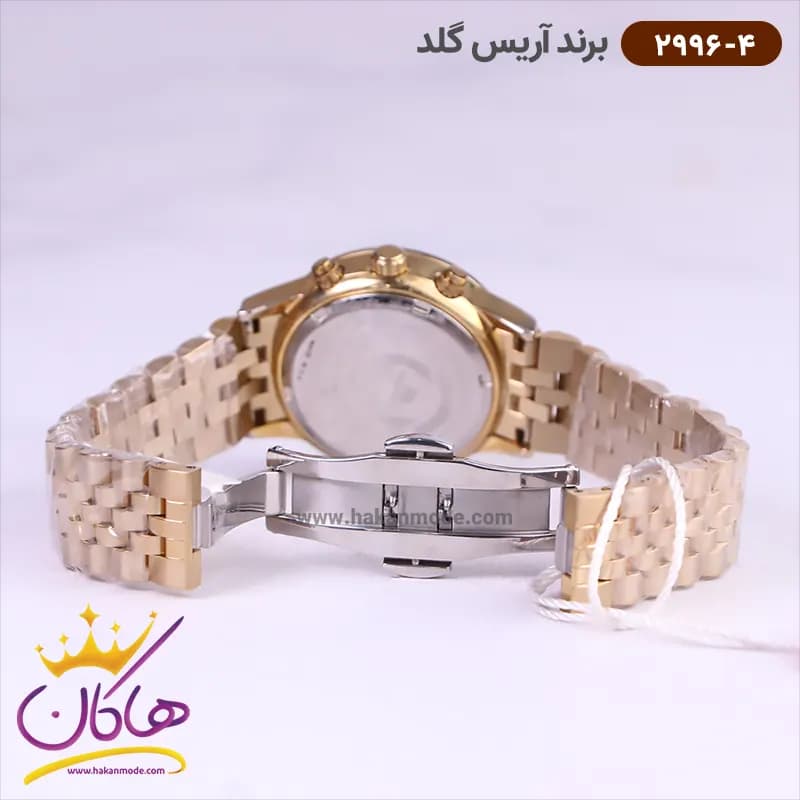 ساعت آریس گلد زنانه فلزی طلایی L2996/4 — تصویر ۴