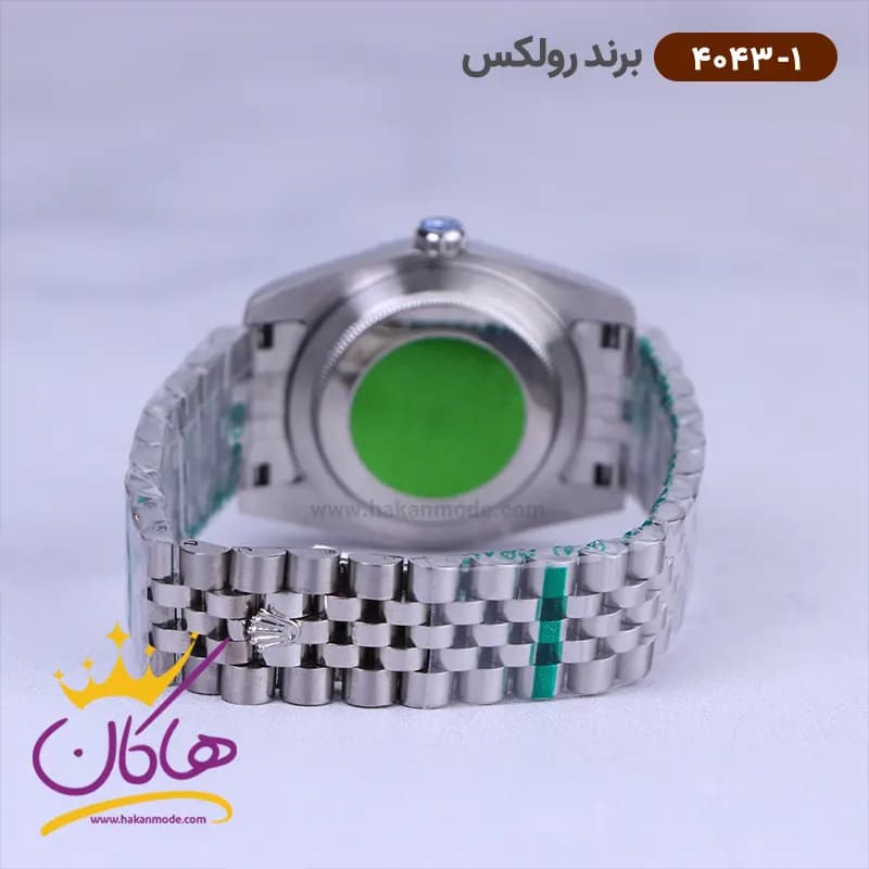ساعت رولکس مردانه فلزی دیت جاست صفحه سفید کد 4043/1 — تصویر ۳