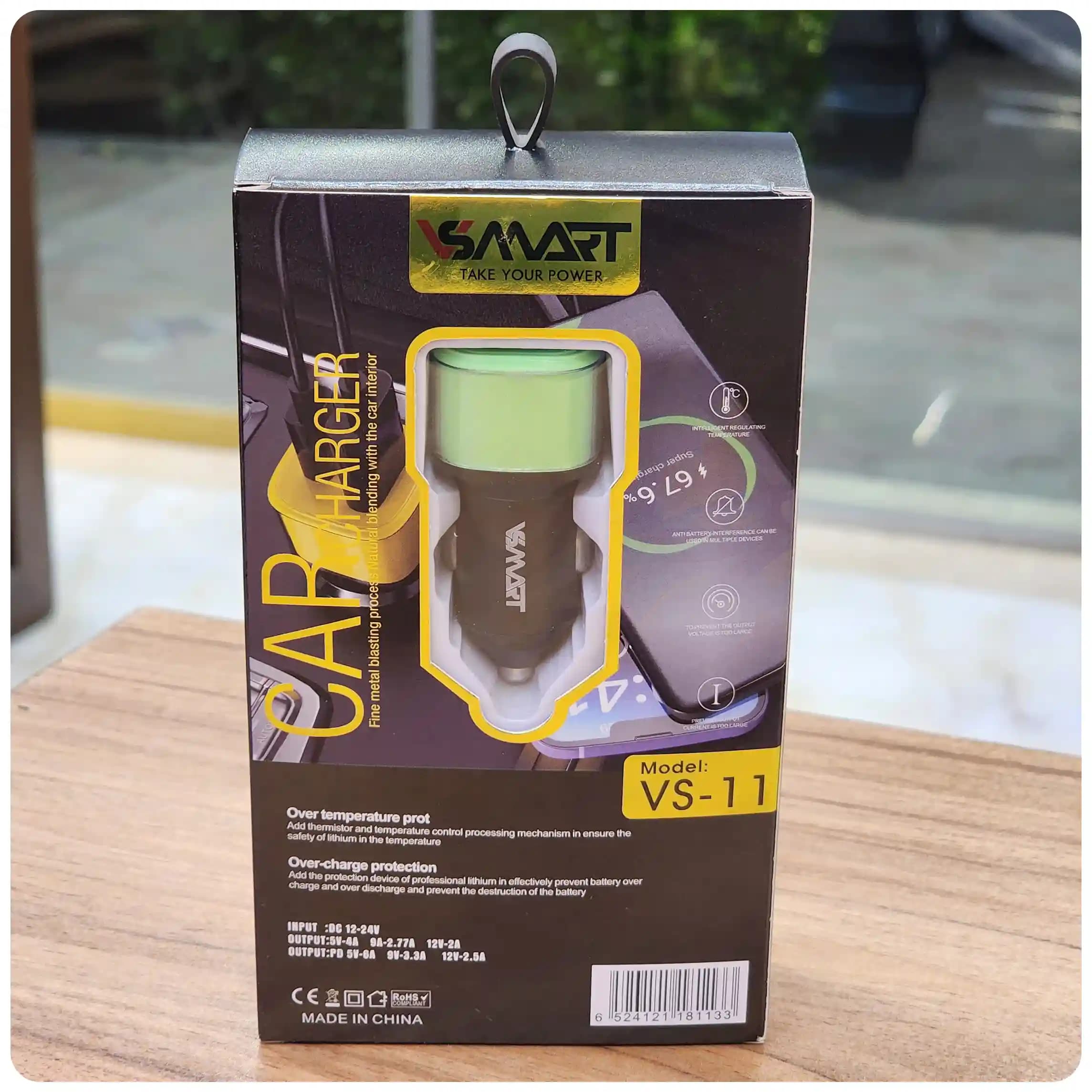 شارژر فندکی 67 وات مدل Vsmart VS-11 — تصویر ۴