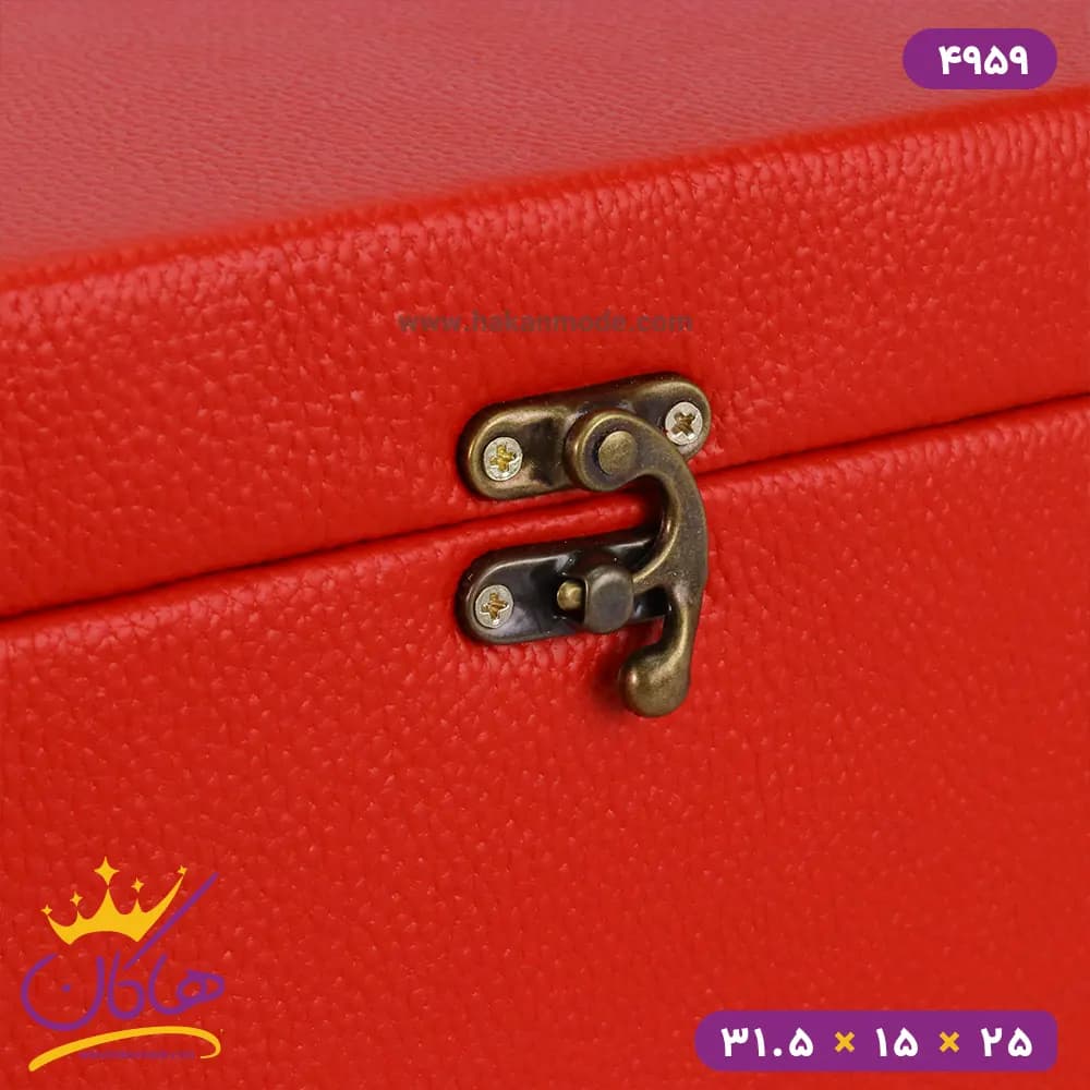 جعبه هدیه طرح دار قرمز | کد 4959 — تصویر ۴