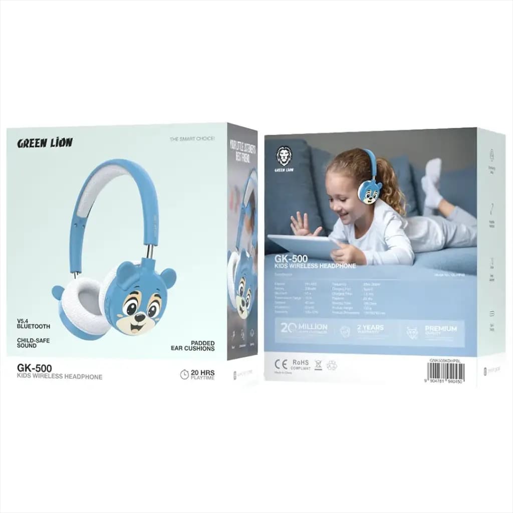 هدفون بلوتوثی بچه گانه گرین لاین GK-500 — تصویر ۳