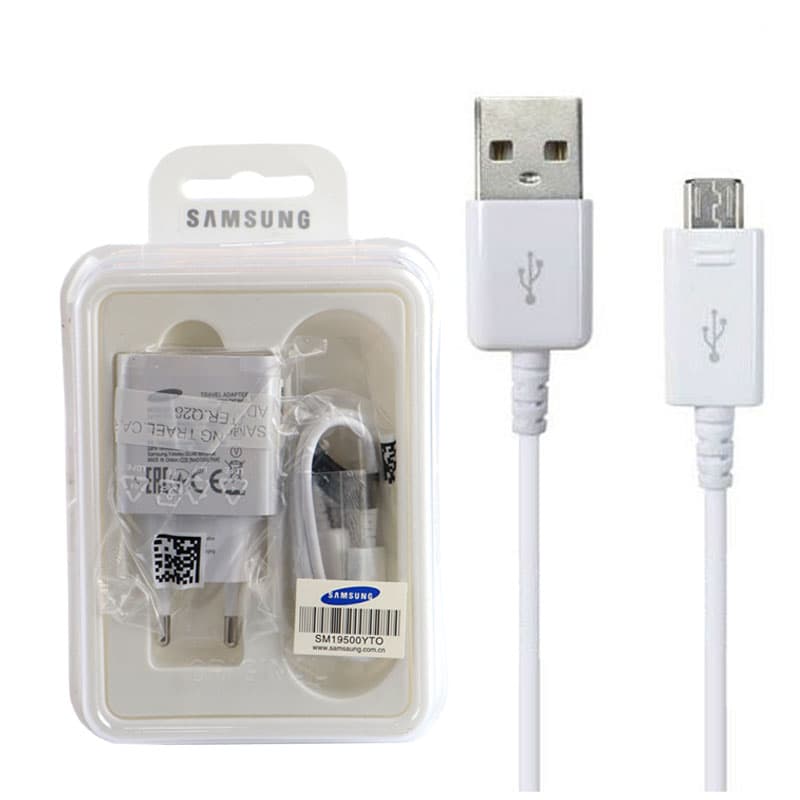 شارژر دیواری فست شارژ Samsung 2.5A 15W + کابل میکرو یو اس بی