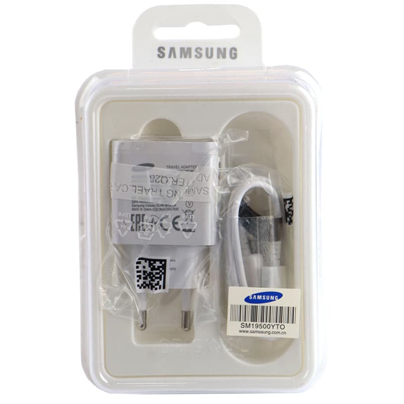 شارژر دیواری فست شارژ Samsung 2.5A 15W + کابل میکرو یو اس بی — تصویر ۲