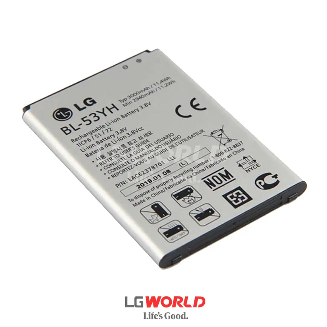 باتری اورجینال موبایل LG G3 STYLUS مدل BL-53YH — تصویر ۲