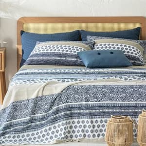 ست پیکه کینگ سایز English Home Ancient Lines Baskılı King Size Pike Takımı انگلیش هوم