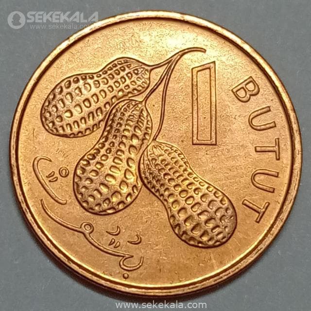 سکه کمیاب 1 باتوت گامبیا 1998 (UNC)