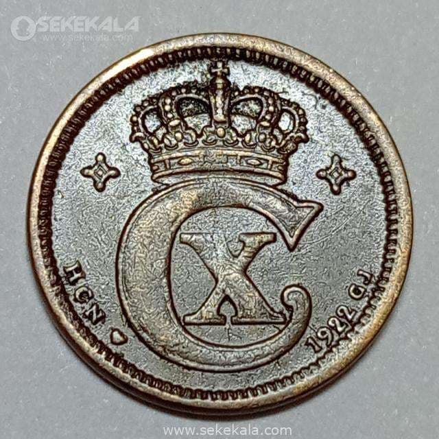 سکه 1 اوره دانمارک 1922 (کریستین دهم)