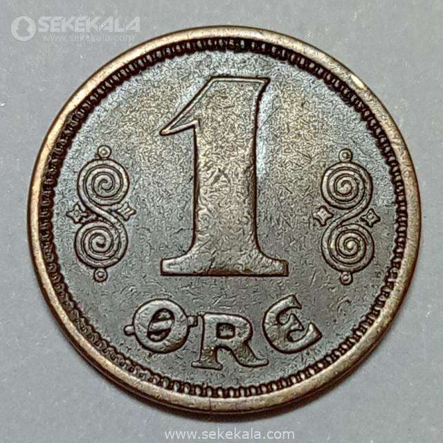 سکه 1 اوره دانمارک 1922 (کریستین دهم) — تصویر ۲