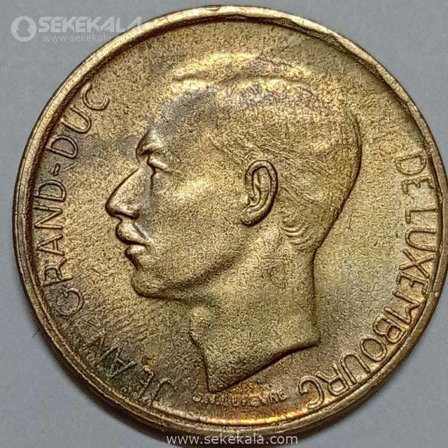 سکه 20 فرانک کمیاب لوکزامبورگ 1981 (AU)