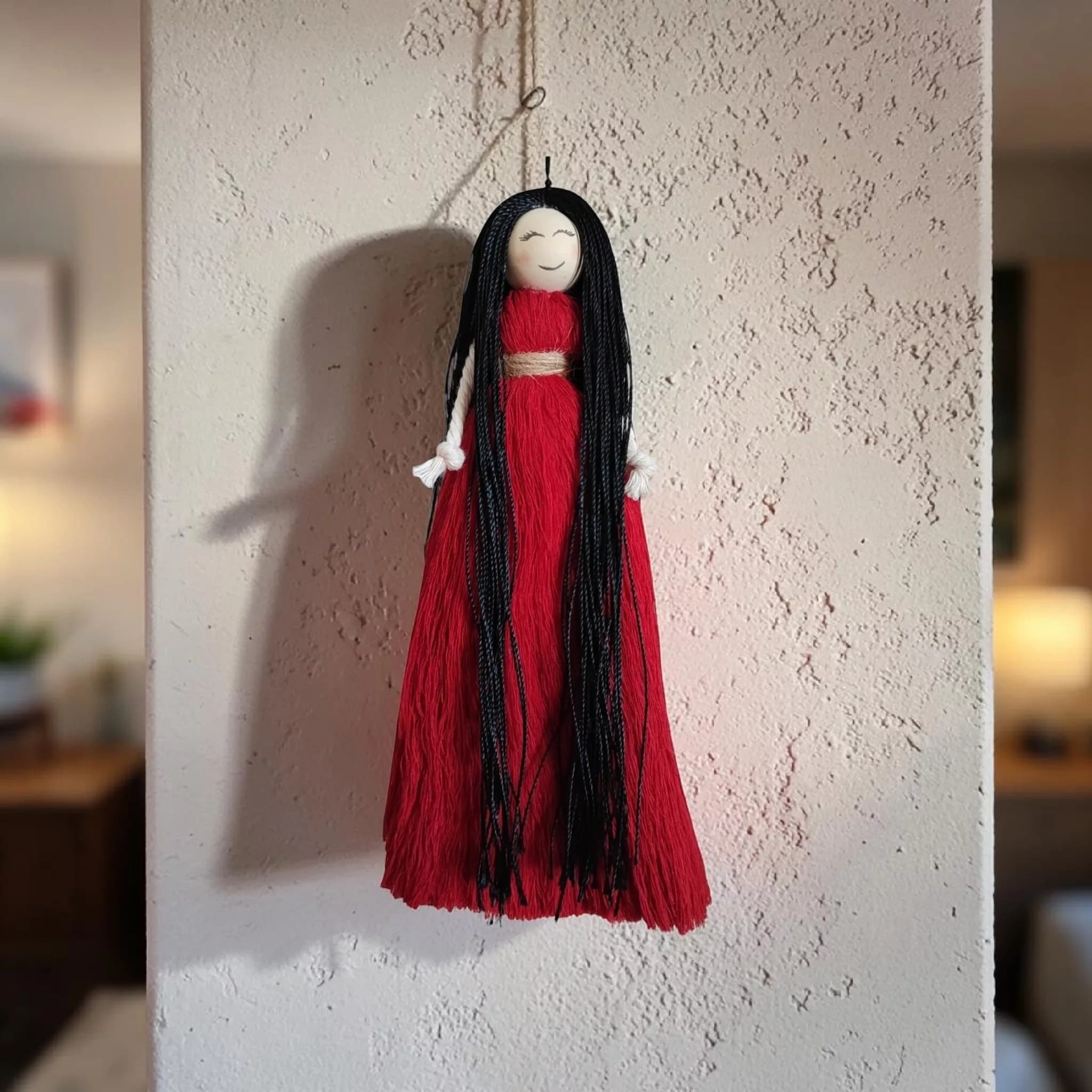 عروسک مکرومه بافی طرح فرشته — تصویر ۳