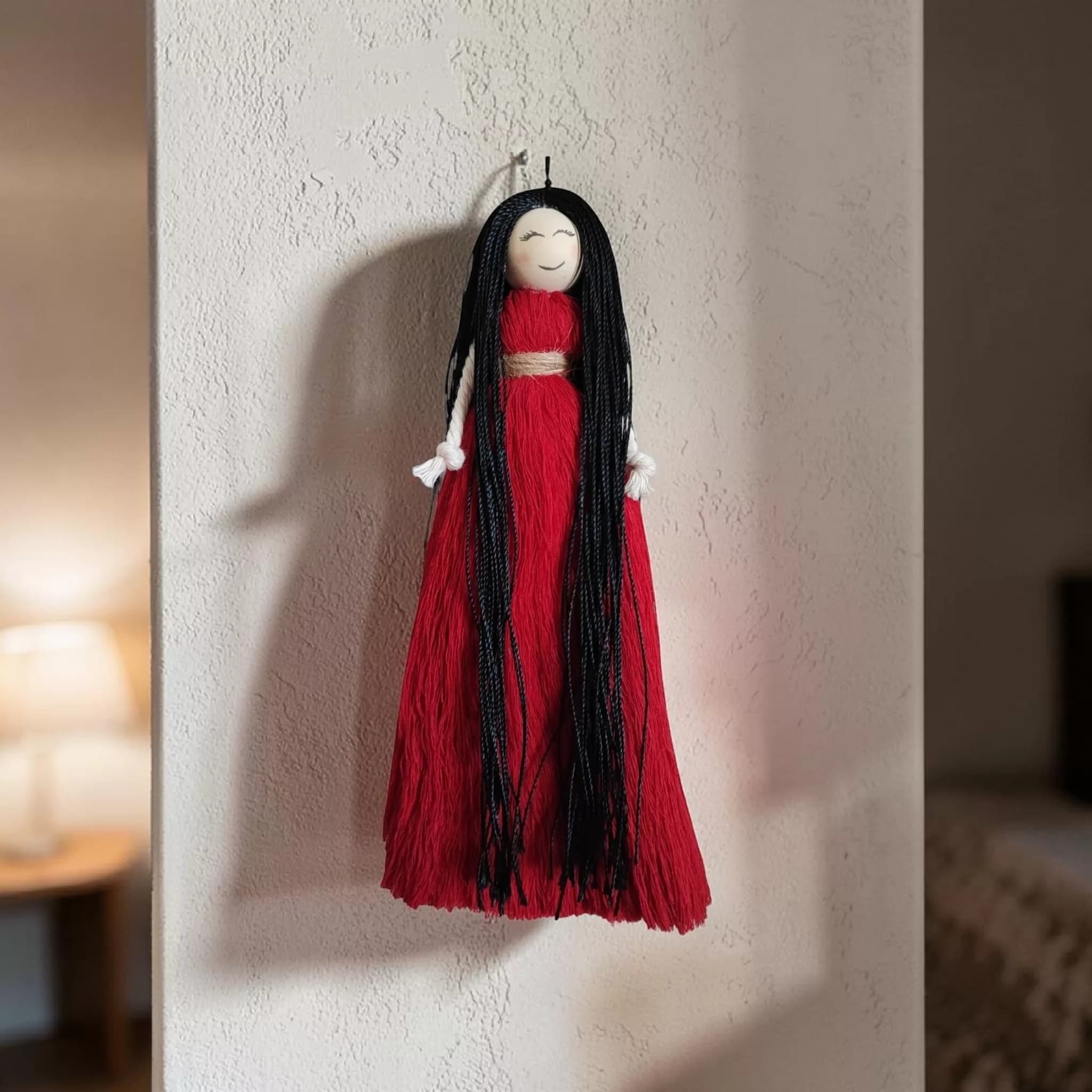 عروسک مکرومه بافی طرح فرشته — تصویر ۲