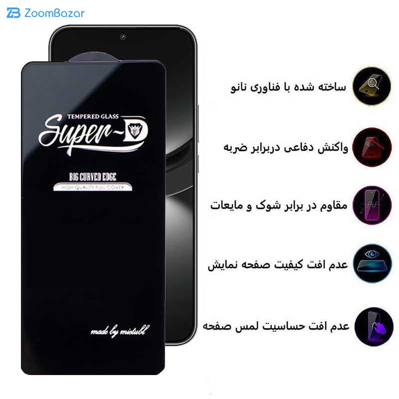 گلس اپیکوی مدل Super 5D مناسب برای گوشی موبایل هوآوی Nova 12 / Nova 12 Lite / Nova 11 SE / Nova 10 SE — تصویر ۲