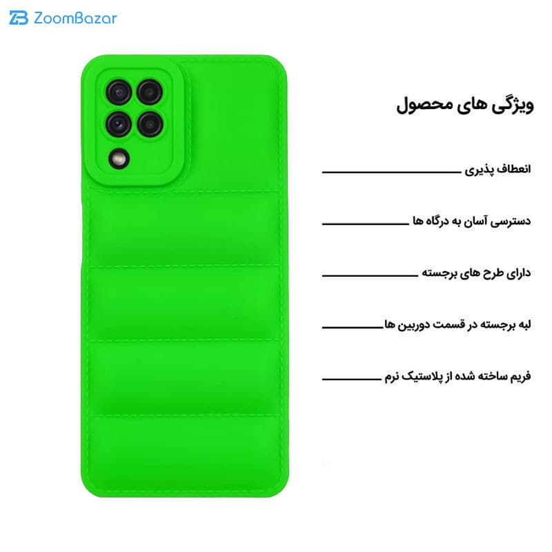قاب اپیکوی مدل Puffy Puffer مناسب برای گوشی موبایل سامسونگ Galaxy A12/ M12/ F12/ M62 — تصویر ۸