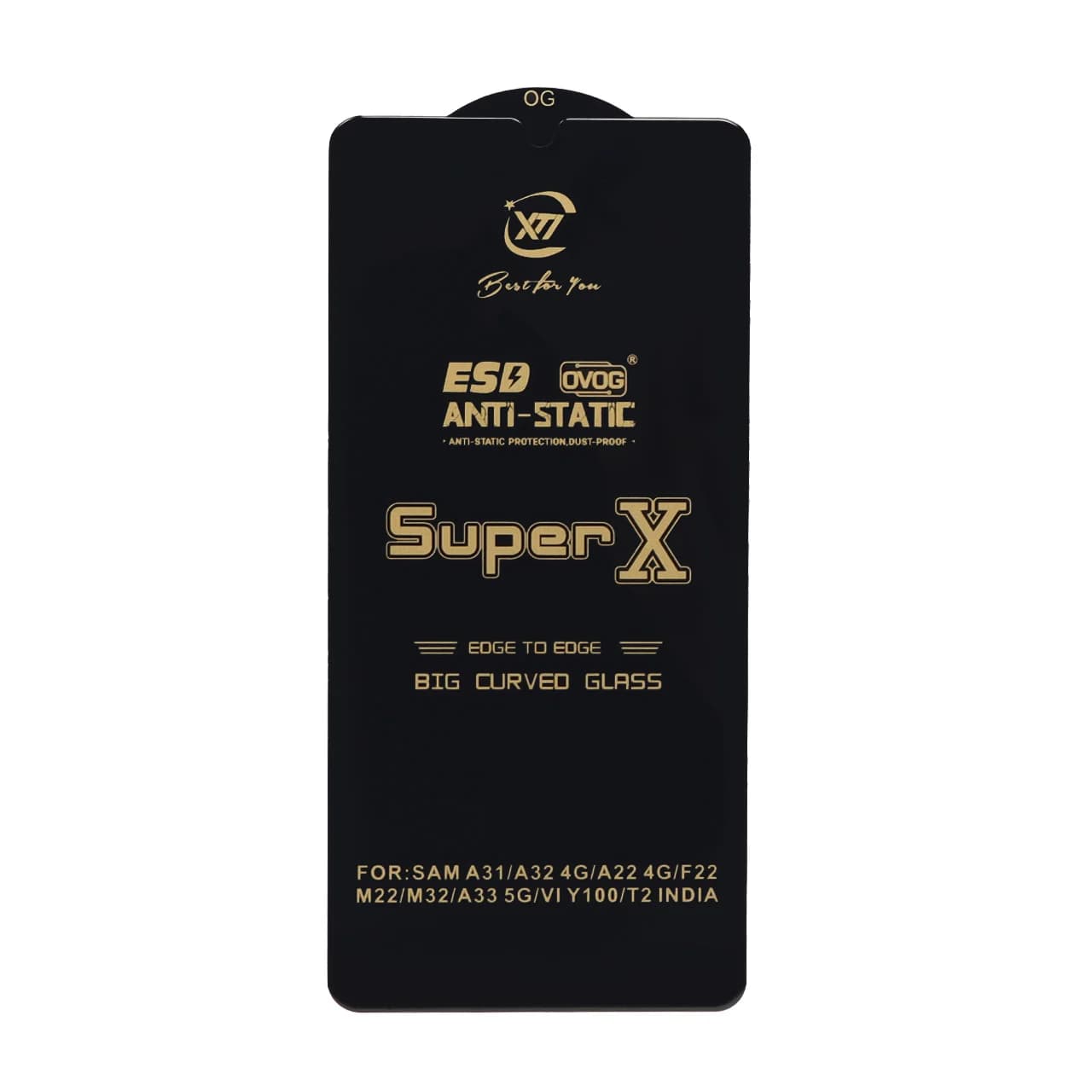 محافظ صفحه نمایش آنتی استاتیک Full Cover Super X مدل Samsung A31 / A32 4G / A33 / A22 4G / M22 / M32 4G / F22