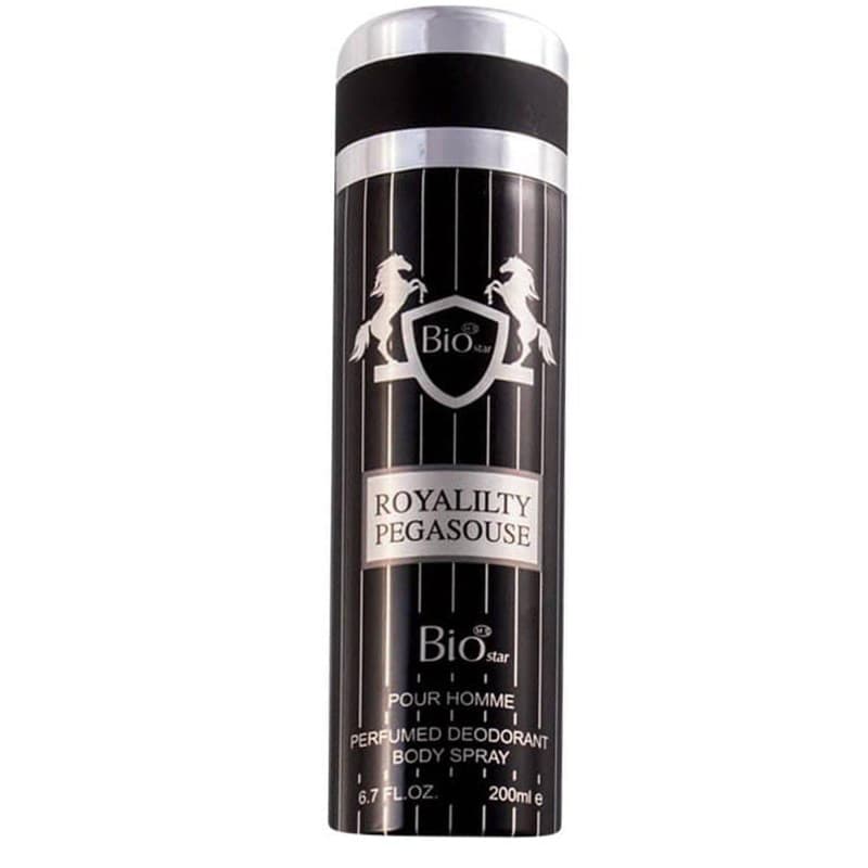 اسپری بدن مردانه بیو استار مدل PEGASOUSE پگاسوس حجم ۲۰۰ میلی لیتر | Bio Star PEGASOUSE men’s body spray 200 mL