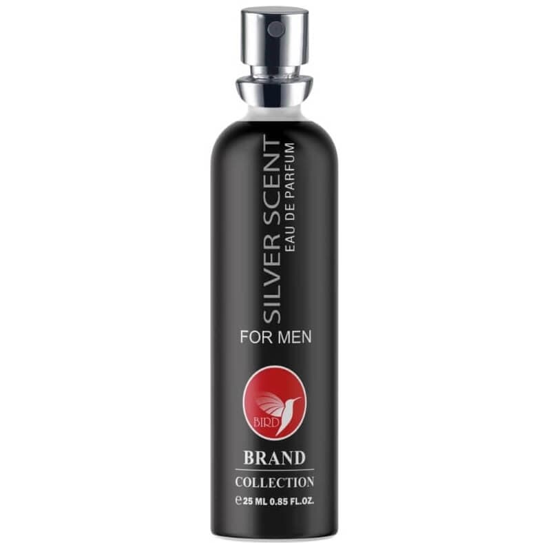 عطر جیبی مردانه برند کالکشن مدل سیلور سنت Silver Scent حجم ۲۵ میل | Brand Collection Jacques Bogart Silver Scent Eau de Parfum 25 ML