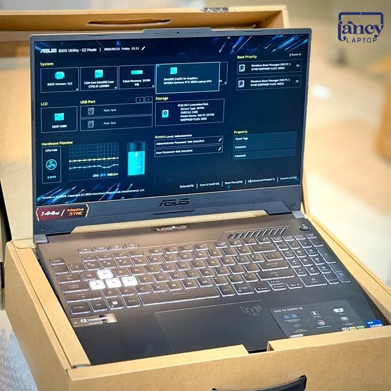 لپ تاپ استوک 15.6 اینچی ایسوس TUF Gaming F15 FX507ZC Core i5-12500H 16GB DDR4 512GB SSD RTX 3050 4GB FHD IPS 144Hz — تصویر ۲