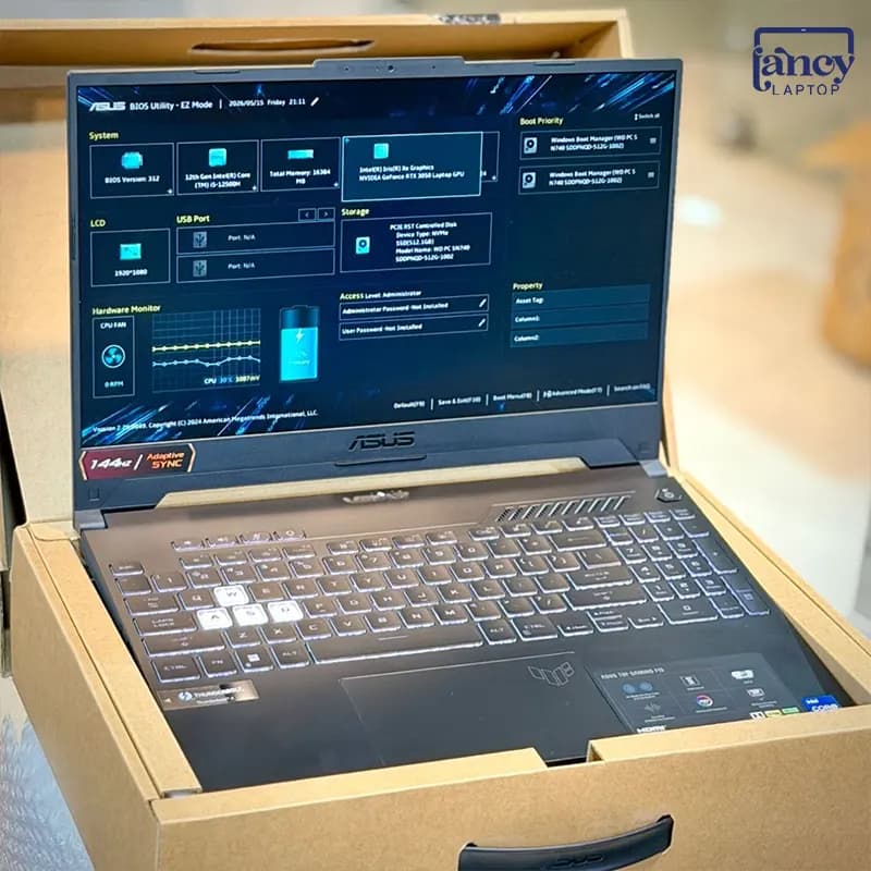 لپ تاپ استوک 15.6 اینچی ایسوس TUF Gaming F15 FX507ZC Core i5-12500H 16GB DDR4 512GB SSD RTX 3050 4GB FHD IPS 144Hz — تصویر ۶