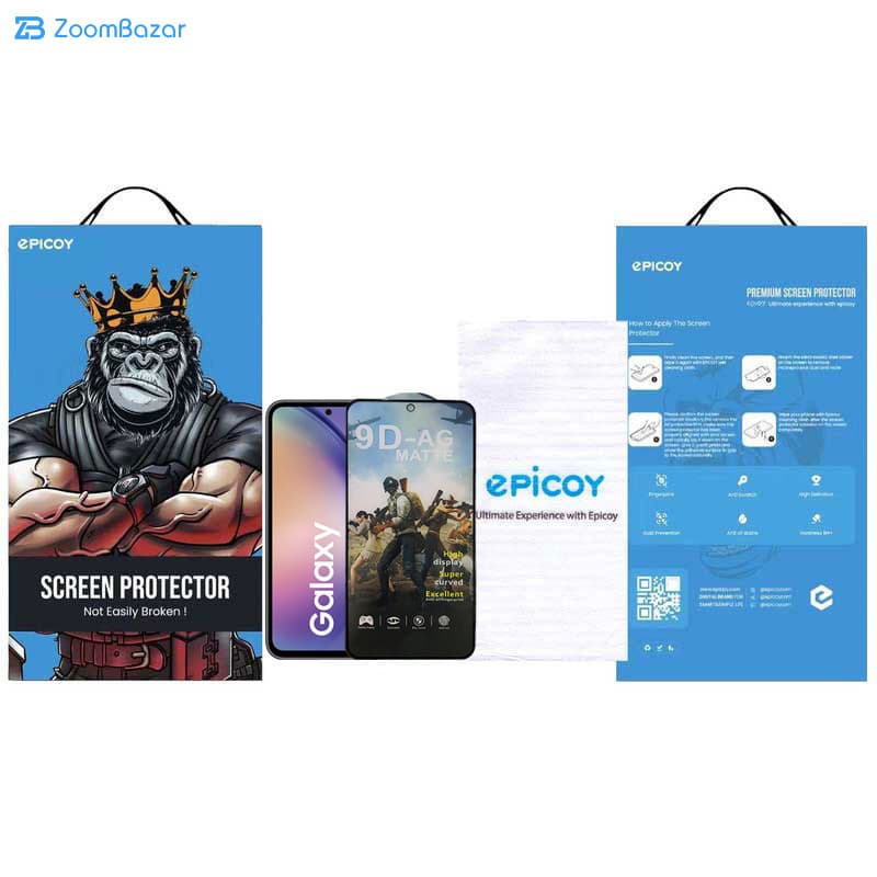 گلس مات اپیکوی مدل Gaming1080 مناسب برای گوشی موبایل سامسونگ Galaxy A54 5G — تصویر ۷
