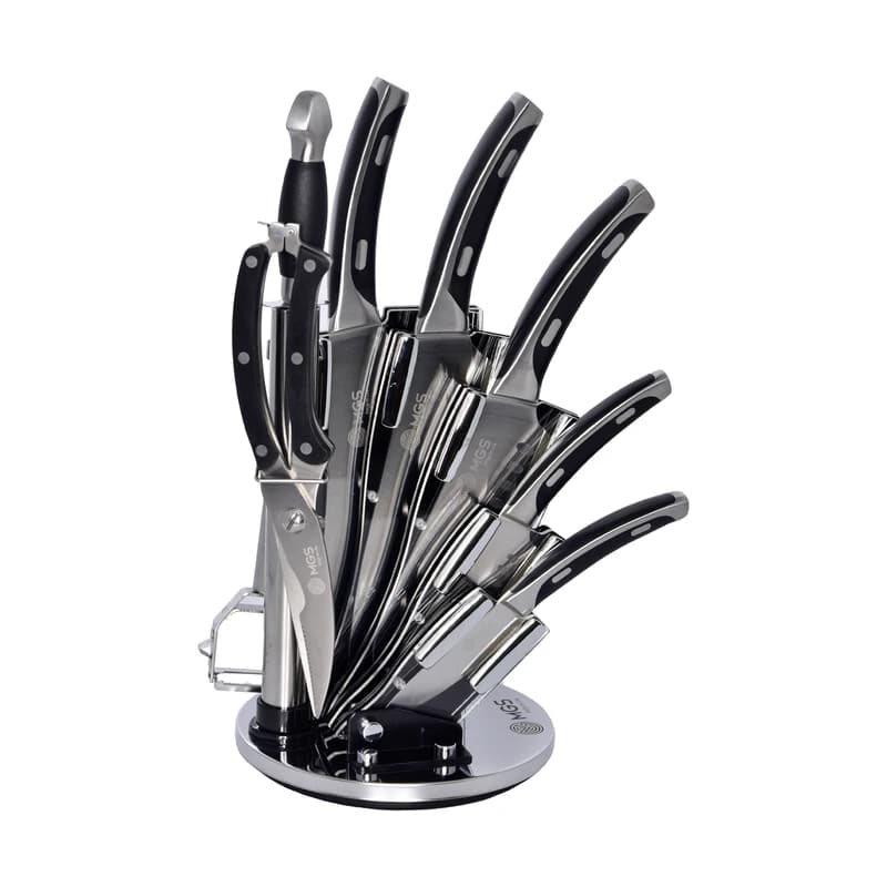سرویس کارد ۹ پارچه مشکی برند ام جی اس MGS کد کالا S-K162206-T9(A8D)