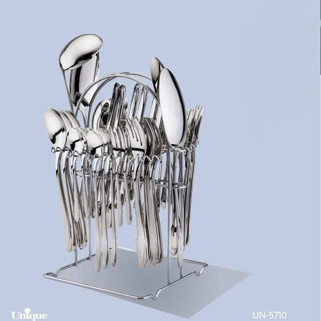 ست 52 پارچه قاشق و چنگال استیل کد un-5711