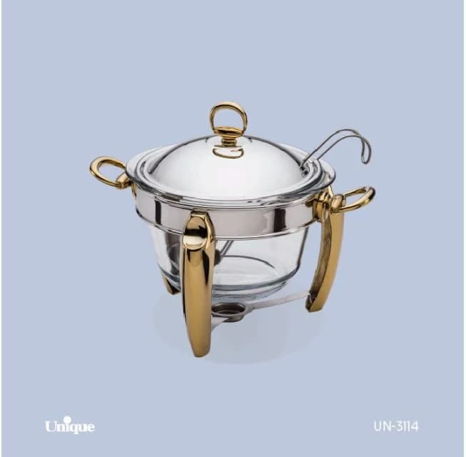 سوفله سوپ خوری پافیلی یونیک طلایی کد un-3114