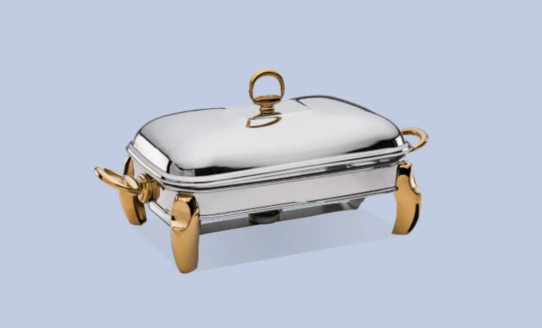 سوفله مستطیل کوچک پافیلی یونیک طلایی کد un-3106