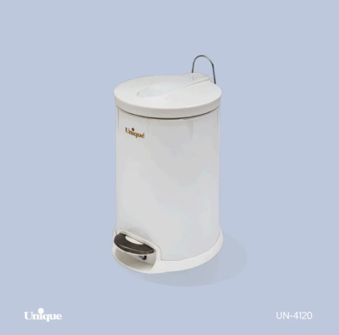 سطل زباله 16 لیتر سفید یونیک کد un-4130