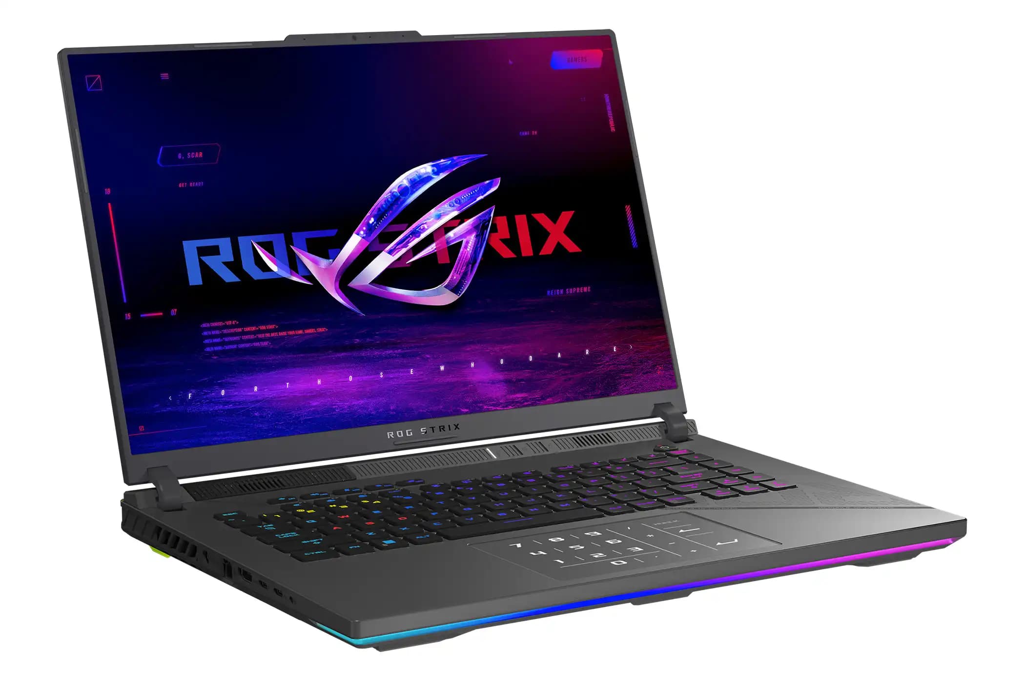 لپ تاپ گیمینگ ROG Strix G16 | پردازنده Core i9 14900HX | رم 32GB (DDR5) | هارد 2TB | گرافیک 8GB RTX 4060 | صفحه نمایش 16 اینچ WUXGA 165Hz — تصویر ۳