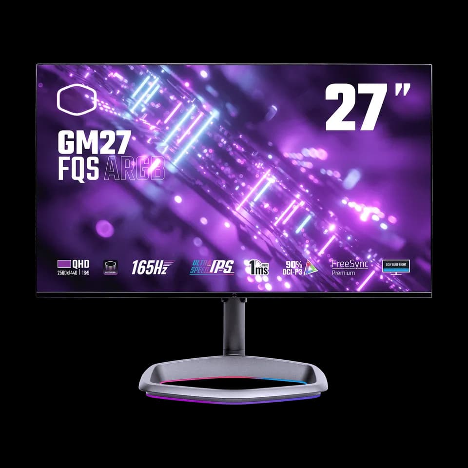 مانیتور کولرمستر مدل COOLER MASTER GM27-FQS ARGB 2K 165HZ