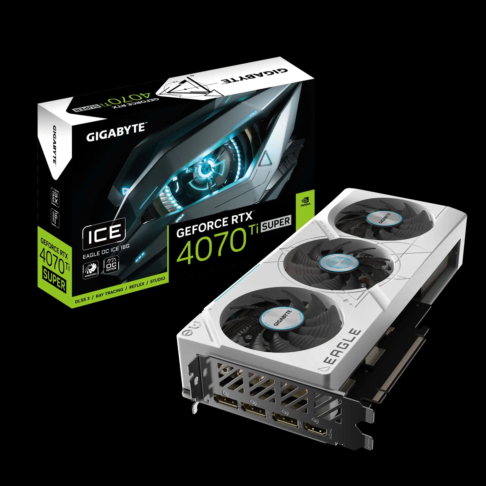 کارت گرافیک گیگابایت GIGABYTE RTX 4070 SUPER EAGLE OC ICE 12G