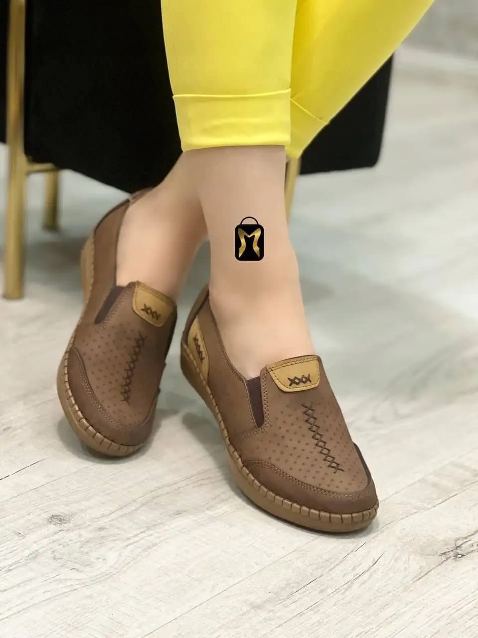 کفش طبی (قهوه ای) کد 4182