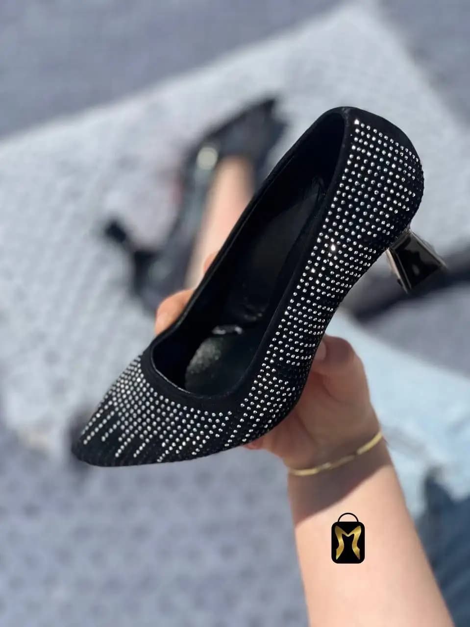 کفش مجلسی نگینی کد 4179 — تصویر ۲