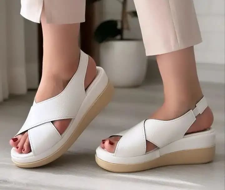 صندل لژدار هدیه (سفید) کد 4161