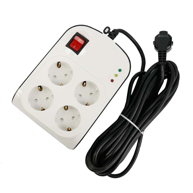 محافظ برق صوتی تصویری 4 خانه ارت دار پارت الکتریک با کابل 5 متری Part Electric 8793 — تصویر ۳