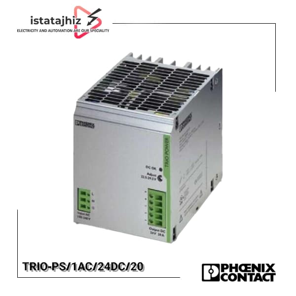 منبع تغذیه 24 ولت 20 آمپر فونیکس مدل TRIO-PS/1AC/24DC/20