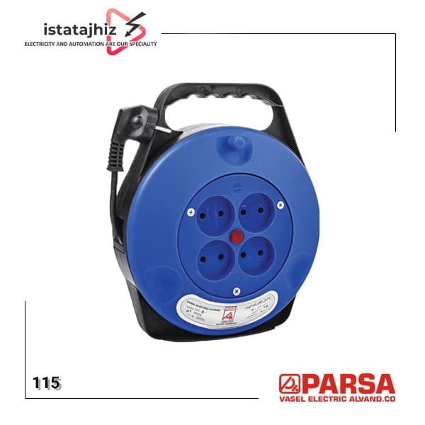 پریز سیار 4 خانه 10 متری بدون ارت
