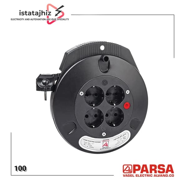 پریز سیار 4 خانه 5 متری ارت‌دار