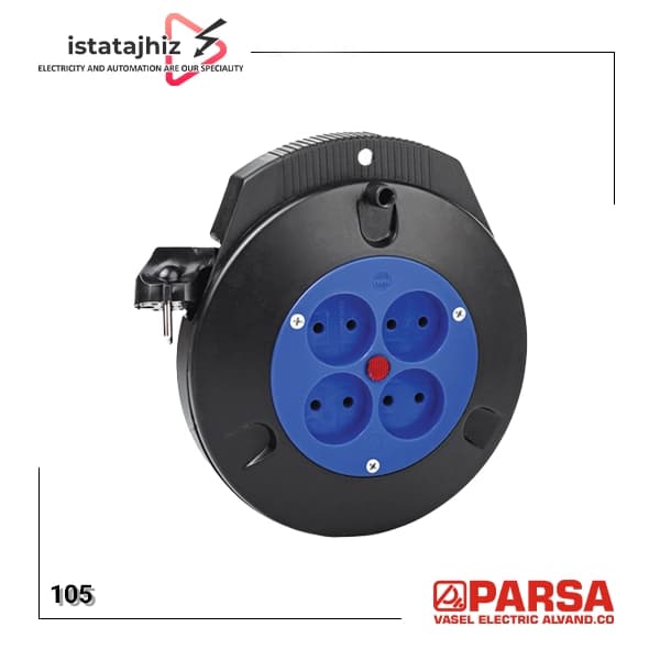 پریز سیار 4 خانه 5 متری بدون ارت