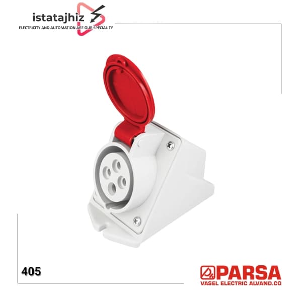 پریز صنعتی 4 پین 16 آمپر برند پارسا