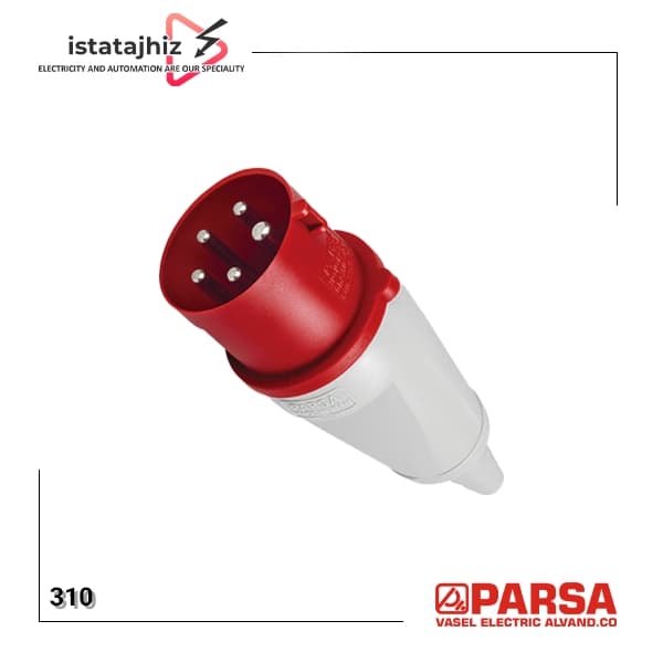 پلاگ صنعتی سیار 16 آمپر 5 پین پارسا